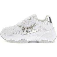 Guess Jeans Harpaa Chunky Sole Logo-Chain Sneaker - White