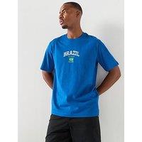 Jack & Jones Brazil Football T-Shirt - Blue