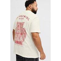 Jack & Jones Back Graphic T-Shirt - Off White