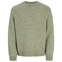 Jack & Jones Plus Carter Knitted Jumper - Green