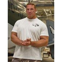 Badrhino Dog Tag Short Sleeve T-Shirt - White