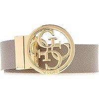 Guess Jeans Noelle 4G Logo Belt - White