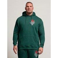 Badrhino Dragon Graphic Hoodie - Green