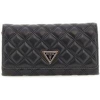 Guess Jeans Giully Ii Crossbody Flap Organizer Bag - Black