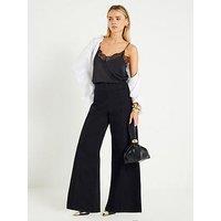 River Island Petite Pull On Palazzo Jules Jeans - Black