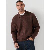 Jack & Jones Ollie Knitted Cardigan - Brown