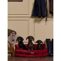 Joules Chesterfield Pet Bed - Burgundy - Small/Medium