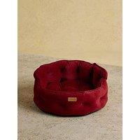 Joules Chesterfield Pet Bed - Burgundy - Large