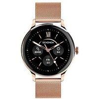 Sekonda Sekonda Womens Flex Plus Rose Gold Stainless Steel Bracelet With Amoled Dial Smartwatch