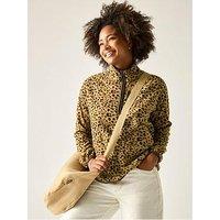 Regatta Womens Frankie 1/2 Zip Printed Fleece - Brown
