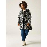 Regatta Womens Brindel Pack It Longline Jacket - Abstract Floral Beige