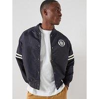 Lacoste Premium Bomber Jacket - Navy