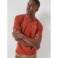 Lacoste L1212 Short Sleeve Polo Shirt - Dark Red