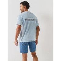 Guess Jeans Short Sleeve American Faded T-Shirt - Blue