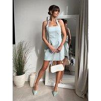 Style Cheat Halter Neck Mini Dress - Sage