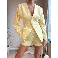 Style Cheat Tailored Shorts - Yellow