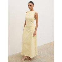 Pretty Lavish Slyvie Slash Neck Midaxi Dress - Lemon