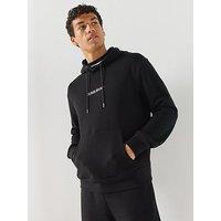 Guess Jeans Embroidered Hoodie - Black