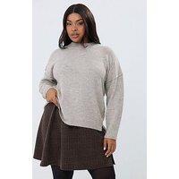 Yours Curve Check Mini Skirt - Brown