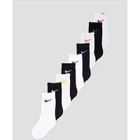 Nike Kids Unisex 9 Pack Holiday Sock Crew Pack Set - Multi