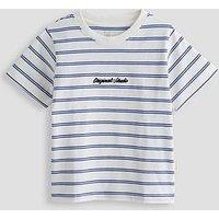 Jack & Jones Mini Younger Boys Stripe Short Sleeve T-Shirt - White