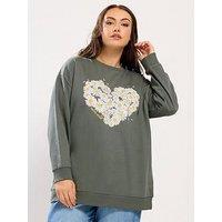 Yours Curve Daisy Sweatshirt