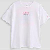 Converse Junior Girls Chuck Taylor Boyfriend T-Shirt - White