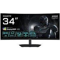 Gigabyte G34Wqc2 Gaming Monitor - 34In Wqhd 200Hz, 1Ms
