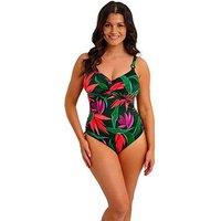 Fantasie Pichola Underwire Twist Front Swimsuit With Adjustable Leg - Mangrove