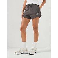 New Balance Women'S Linear Heritage French Terry Short- Black