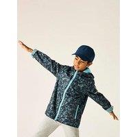 Regatta Boys Printed Lever Ii Jacket - Blue