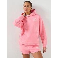New Balance Womens Reimagined Fleece Long Length Hoodie - Pink