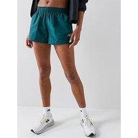 New Balance Womens Trackside Woven Short -Green