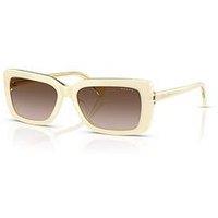 Ralph 0Ra5342U Rectangle Sunglasses - Beige