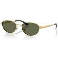 Ray-Ban Ray Ban 0Rb3774D Oval Sunglasses - Green