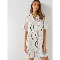 Ps Paul Smith Womens Swirl Shirt Dress - White