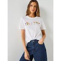 Ps Paul Smith Womens Mark Making T-Shirt - White