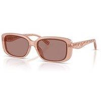 Coach 0Hc8444D Rectangle Sunglasses - Pink