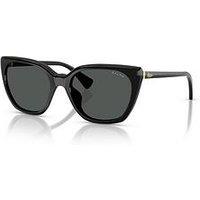 Ralph Butterfly Shape Sunglasses- Black