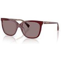 Ralph Square Sunglasses- Dark Red