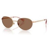 Ralph Oval Sunglasses With Rose Gold Frame