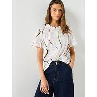 Ps Paul Smith Womens Swirl T-Shirt - White