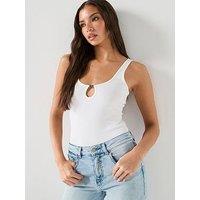 Diesel Maura Rib Bodysuit - White