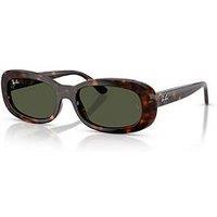 Ray-Ban Oval Sunglasses- Brown Havana