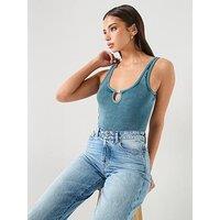 Diesel Maura Rib Bodysuit - Green
