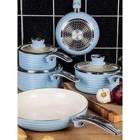 Swan Retro 5 Piece Pan Set Blue