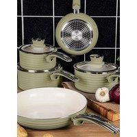 Swan Retro 5 Piece Pan Set Grey