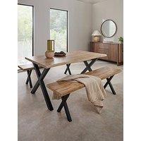 The Very Collection Mathers 160Cm Dining Table & 2 Mathers Dining Bench