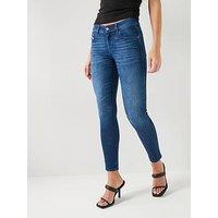 Diesel 2017 Slandy Mid Rise Super Skinny Jeans - Dark Blue