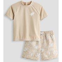 The Very Collection Kids Neitral Sunsafe And Short Set - Multi